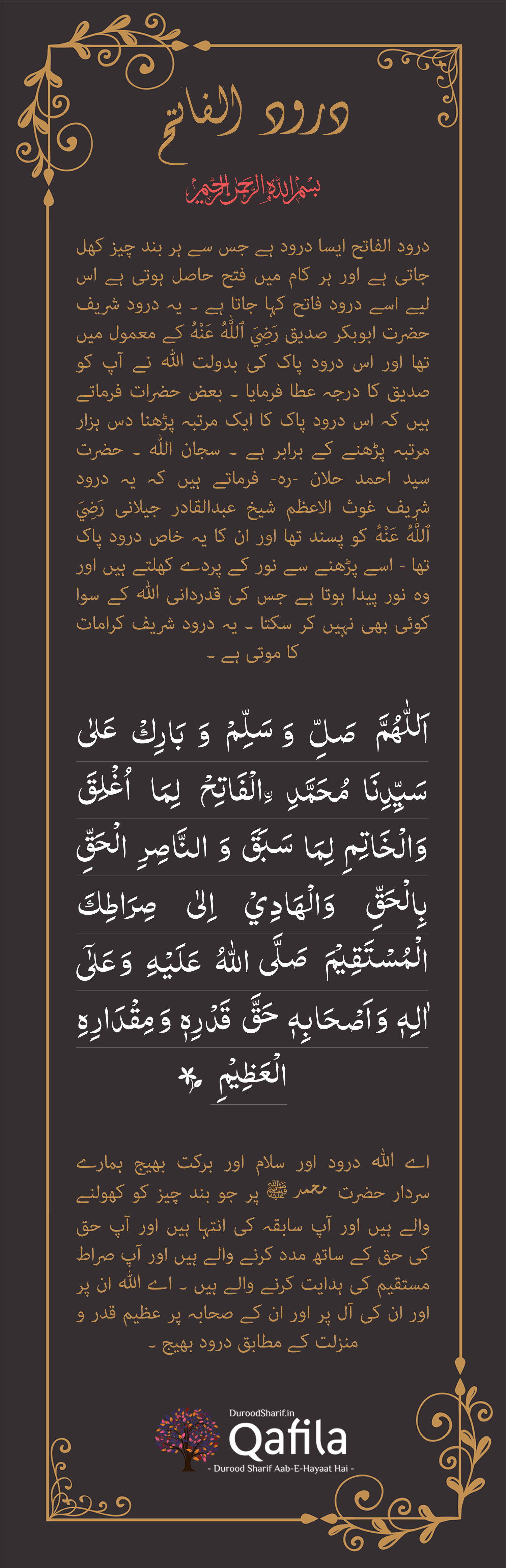 Durood E Fateh درود الفاتح